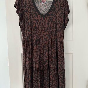 Johnny Was Janie favorite tiered henley knit dress